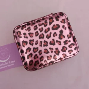 Joyero mini Animal print rosa